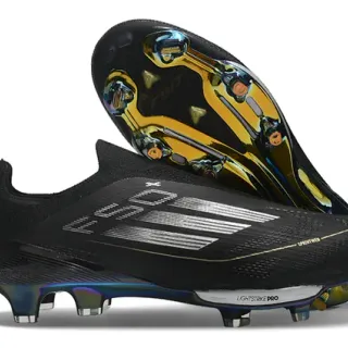 Adidas F50 Lightstrike Pro Black Gold Iridescent Firm-Ground Chaussures de football
