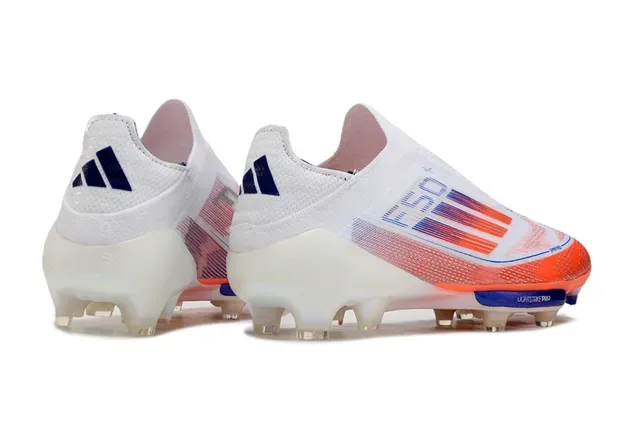 Adidas F50 Lightstrike Pro 白橙蓝 钉面足球鞋 5