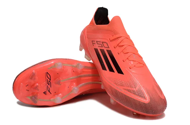 Adidas F50 Orange Black Low-Cut Molded-Stud Firm-Ground Zapatos de fútbol 4