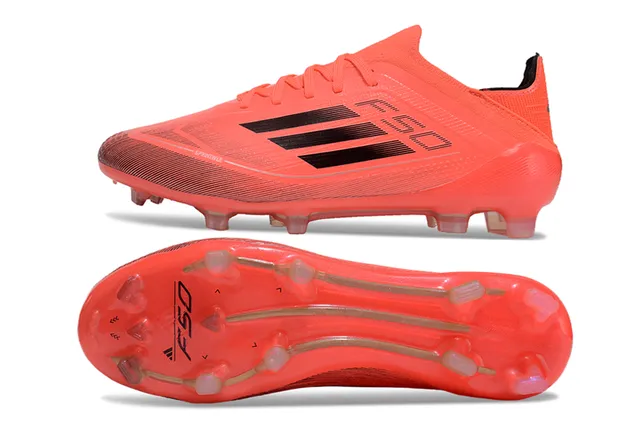 Adidas F50 Orange Black Low-Cut Molded-Stud Firm-Ground Zapatos de fútbol 6