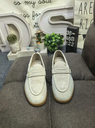Adidas Gray Brown Suede Upper Padded Strap Loafer 20
