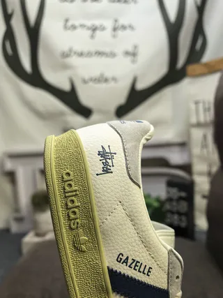 Adidas Verde Cinza Tênis Lifestyle de Ante e Couro Misturado de Baixo 3