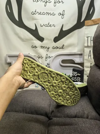 Adidas Verde Cinza Tênis Lifestyle de Ante e Couro Misturado de Baixo 4
