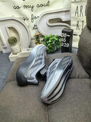 Adidas Hyperboost Gray and Black Running Shoes 6