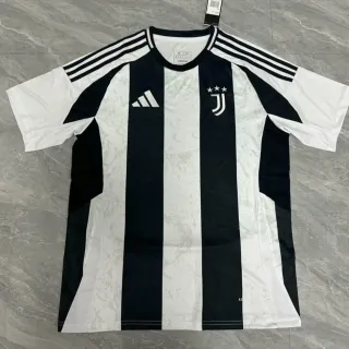 Adidas Juventus Home Black White Striped Football Jersey
