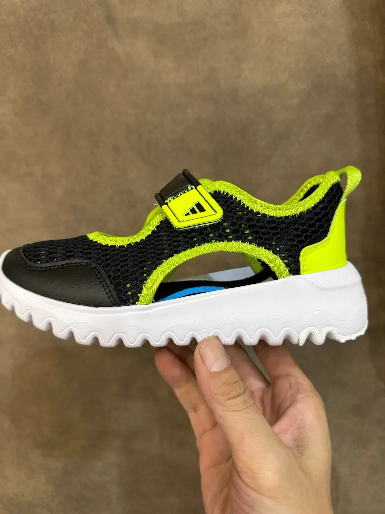 Adidas Kids Mesh Open-Toe Velcro Strap Lifestyle Sneakers 14