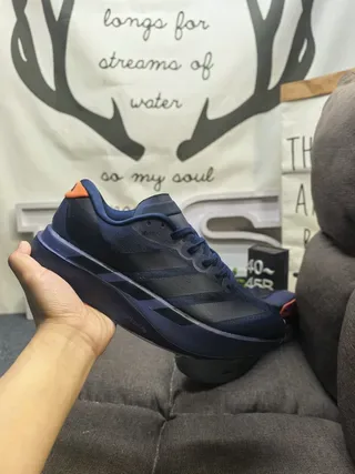 Adidas Navy Orange 针织鞋面 雕塑中底 生活方式运动鞋 5
