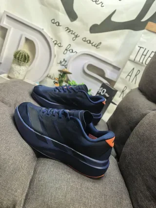 Adidas Navy Orange 针织鞋面 雕塑中底 生活方式运动鞋 7