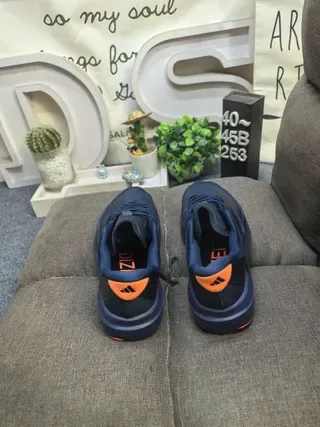 Adidas Navy Orange 针织鞋面 雕塑中底 生活方式运动鞋 8