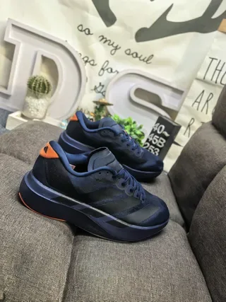 Adidas Navy Orange 针织鞋面 雕塑中底 生活方式运动鞋 9
