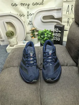 Adidas Navy Orange 针织鞋面 雕塑中底 生活方式运动鞋 10
