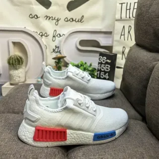 Adidas NMD R1 Blancos Rojos Azules Zapatillas Lifestyle