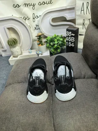 Adidas NMD R1 أبيض أحمر أزرق حذاء رياضي لايف ستايل 8