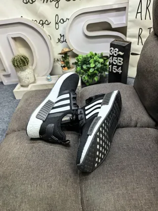 Adidas NMD R1 أبيض أحمر أزرق حذاء رياضي لايف ستايل 16