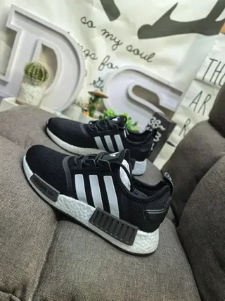 Adidas NMD R1 أبيض أحمر أزرق حذاء رياضي لايف ستايل 17
