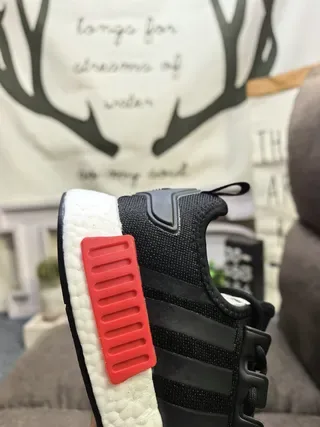 Adidas NMD R1 أبيض أحمر أزرق حذاء رياضي لايف ستايل 23