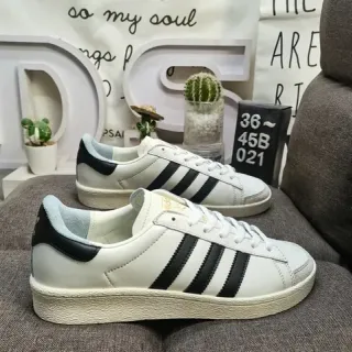 Adidas Originals Campus 白黑生活方式运动鞋