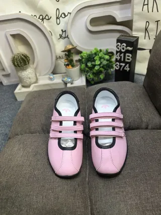 Adidas Pink Blue Laceless Hook-and-Loop Strap Sneakers 10
