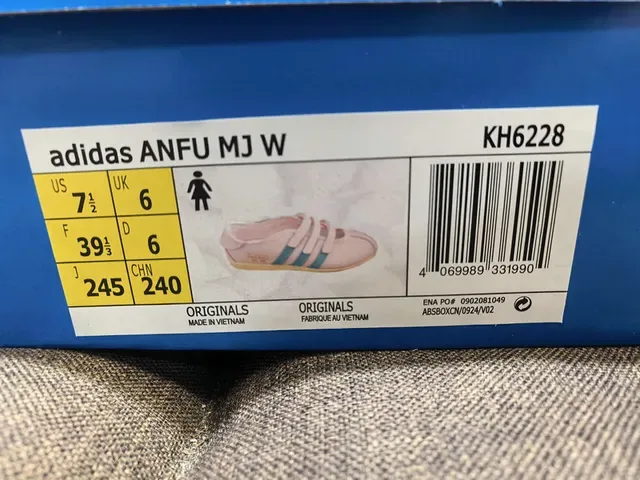 Adidas Pink Blue Laceless Hook-and-Loop Strap Sneakers 22