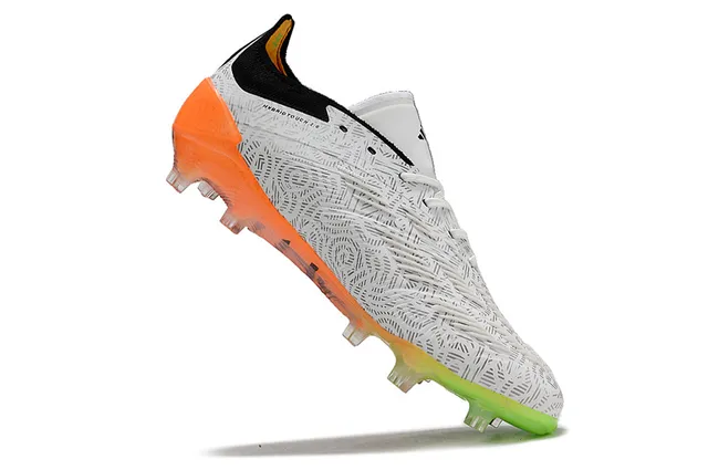 Adidas Predator সাদা কমলা জ্যামিতিক উপরের অংশ গ্র্যাডিয়েন্ট বাহ্যিক তলা কঠিন মাটি ফুটবল জুতা 6