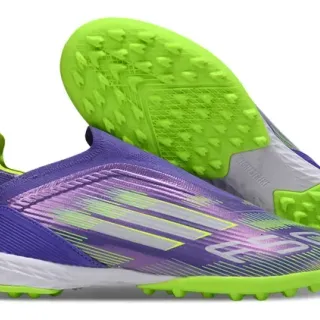 Adidas Sapatos de futebol turf gola de meia roxo verde parte superior iridescente