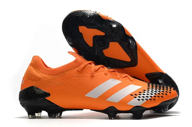 Adidas Rouge Noir Col Tricoté Lacets Asymétriques Chaussures de Football Sol Ferme 11