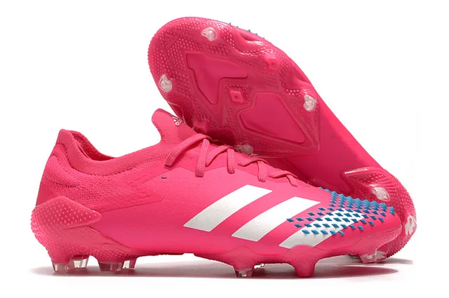 Adidas Rouge Noir Col Tricoté Lacets Asymétriques Chaussures de Football Sol Ferme 19