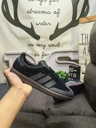 Adidas Samba Crystal-Embellished Black Lifestyle Sneakers 5