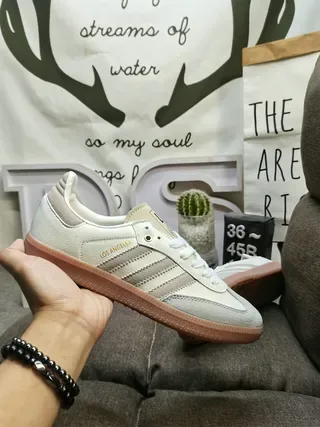Adidas Samba Los Angeles Off-White Beige Tênis Lifestyle 5