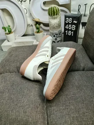 Adidas Samba Los Angeles Off-White Beige Tênis Lifestyle 6