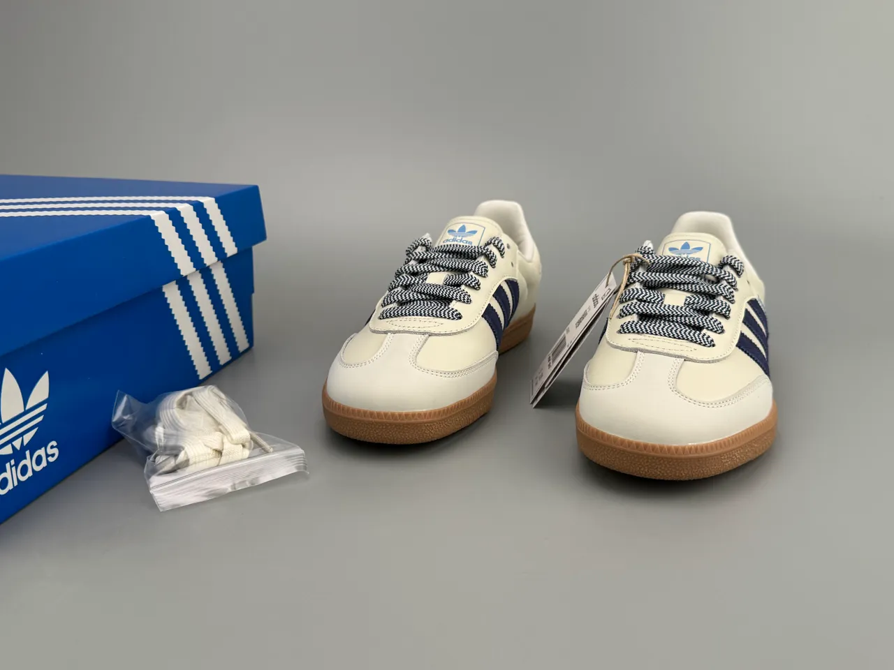 Adidas Samba Off-White Navy Gum Sneakers Lifestyle 3