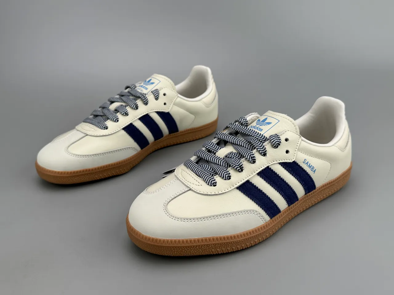 Adidas Samba Off-White Navy Gum Sneakers Lifestyle 8