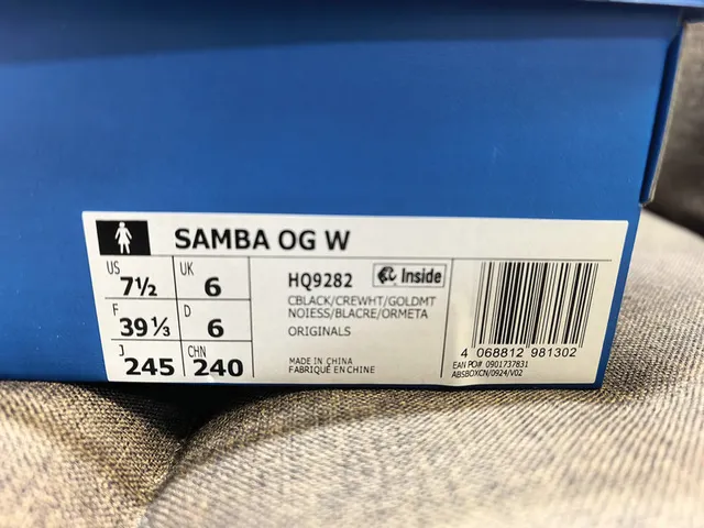 Adidas Samba OG 黑色奶油橡皮生活方式运动鞋 2