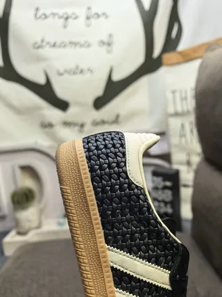Adidas Samba OG 黑色奶油橡皮生活方式运动鞋 3