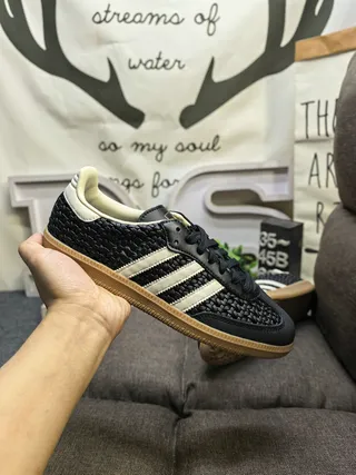 Adidas Samba OG 黑色奶油橡皮生活方式运动鞋 5