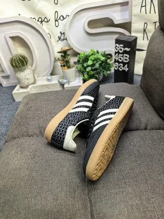 Adidas Samba OG 黑色奶油橡皮生活方式运动鞋 6