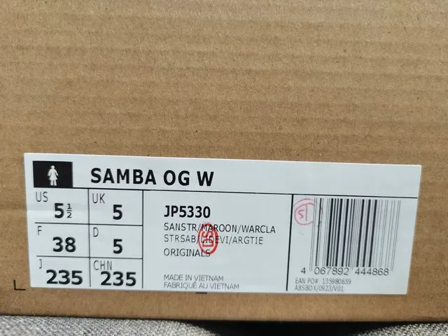 Adidas Samba OG Velours bordeaux et crème Lifestyle Sneakers 2