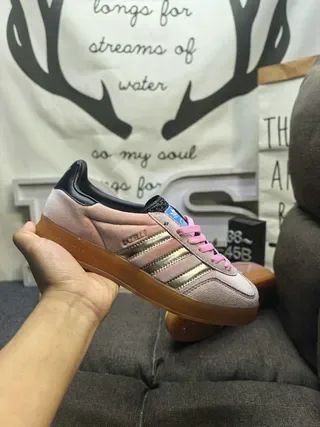 Adidas Samba OG Tênis Lifestyle em Camurça Rosa Poá 5