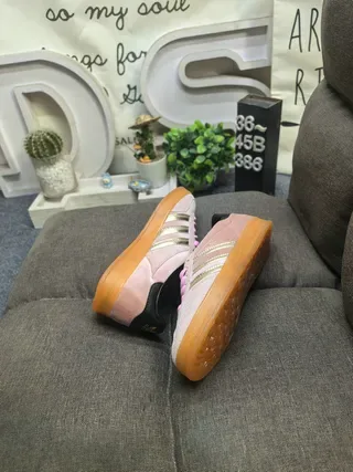 Adidas Samba OG Tênis Lifestyle em Camurça Rosa Poá 6
