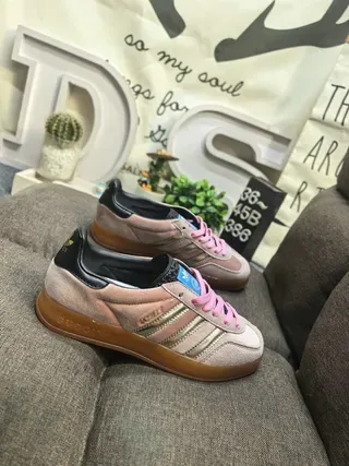 Adidas Samba OG Tênis Lifestyle em Camurça Rosa Poá 9