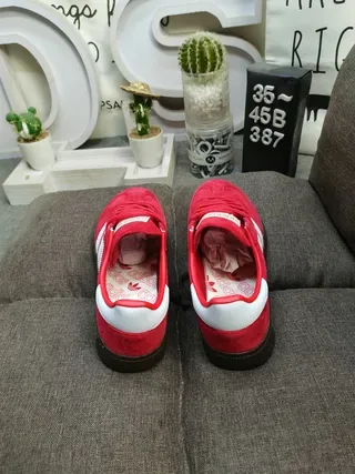 Adidas Samba OG Vermelho e Branco Lifestyle Sneakers 8