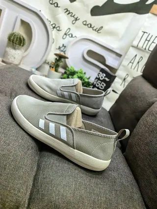 Adidas Slip-On Tres Rayas Negro y Blanco Lifestyle Sneakers 7