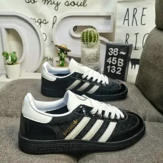 Adidas Spezial أحذية رياضية أسلوب حياة أسود وأبيض مبطن