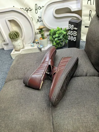 Adidas Spezial loafers de couro borgonha 6