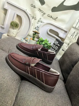 Adidas Spezial loafers de couro borgonha 7