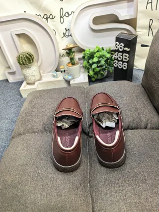 Adidas Spezial loafers de couro borgonha 8