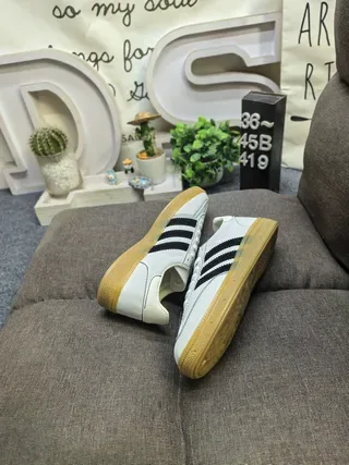 Adidas Spezial Tênis Lifestyle Brancas Pretas Gum 6
