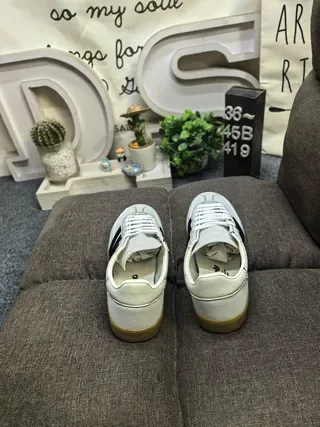 Adidas Spezial Tênis Lifestyle Brancas Pretas Gum 8