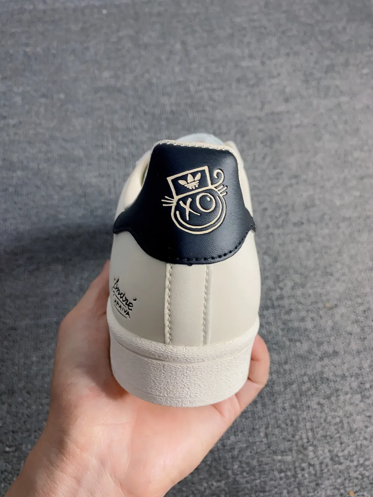 Adidas Superstar André Araiya Off-White and Black Lifestyle Sneakers 5