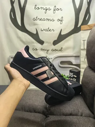 Adidas Superstar Chaussures lifestyle noir et rose 5